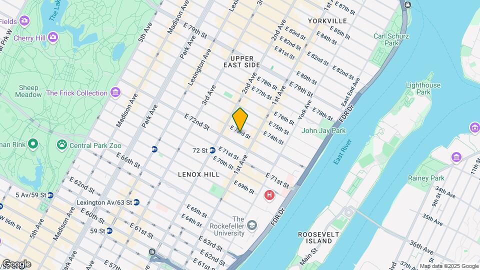 322 E 73rd St Map and Location Details