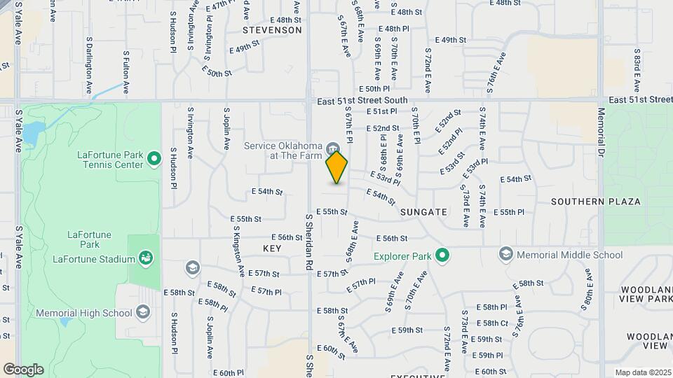 6635 E 54th St Map and Location Details