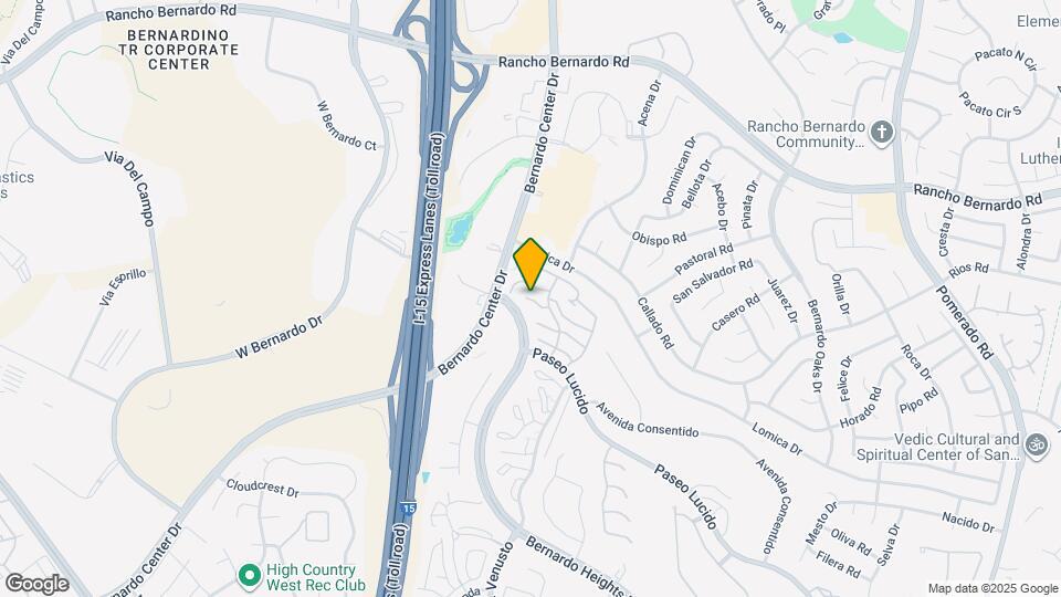 11838 Paseo Lucido Map and Location Details