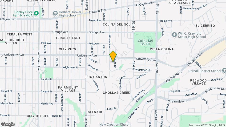 3854 50th St Mapa y Detalles de la Ubicación