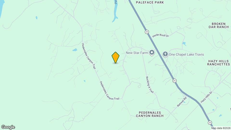 23038 Pedernales Canyon Trail Mapa y Detalles de la Ubicación