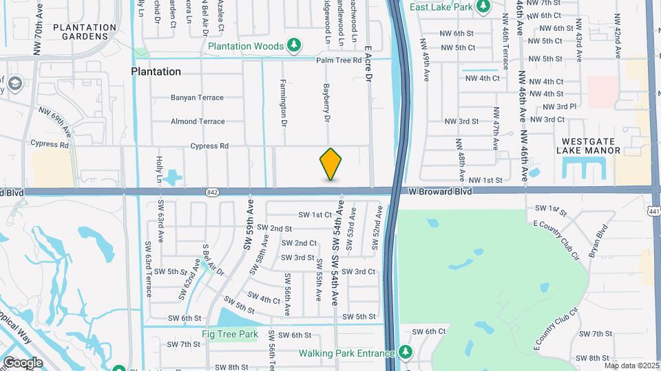 5461 W Broward Blvd Map and Location Details