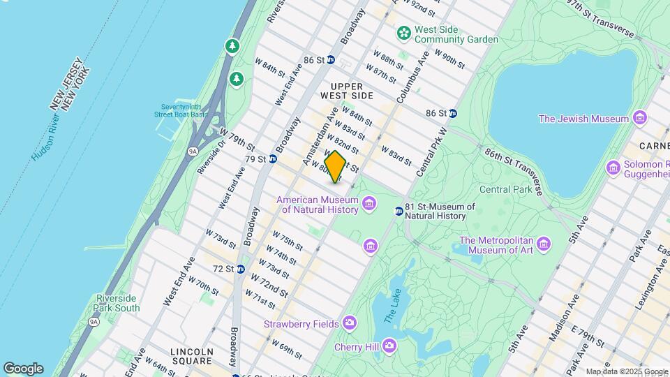 121 W 79th St Mapa y Detalles de la Ubicación