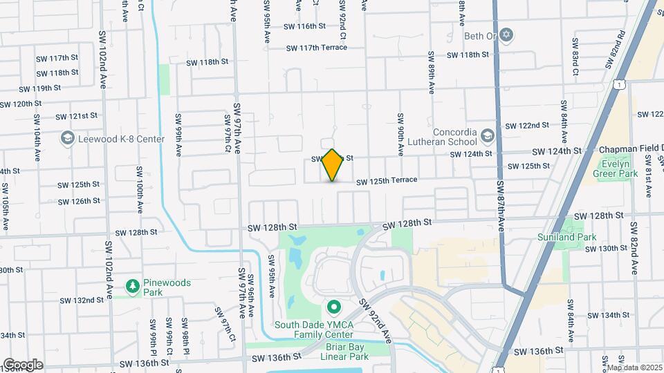 9320 SW 125th Terrace Map and Location Details