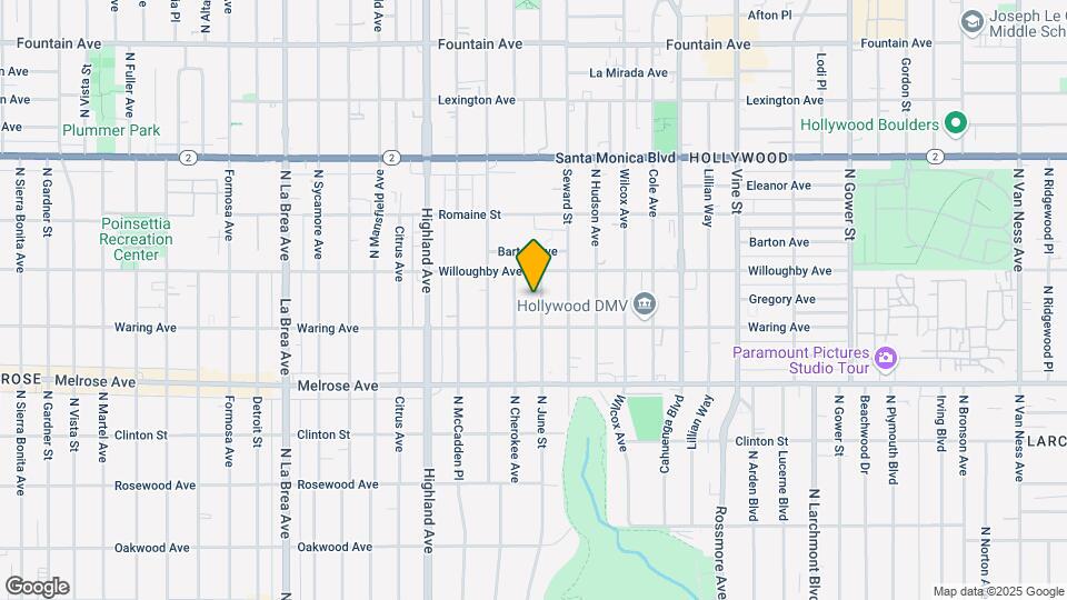 829 N June St Map and Location Details