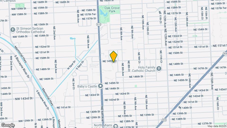 14885 NE 7th Ave Map and Location Details