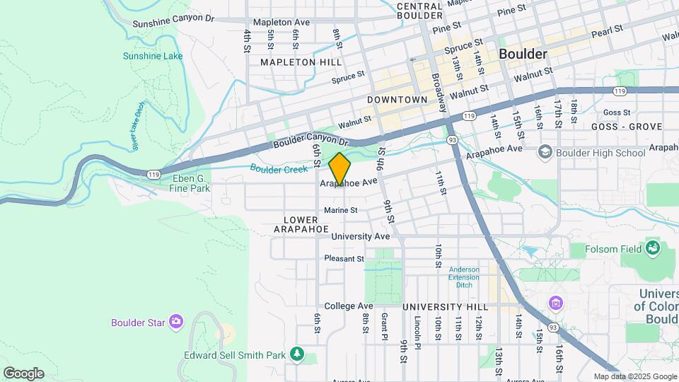 650 Arapahoe Ave Map and Location Details