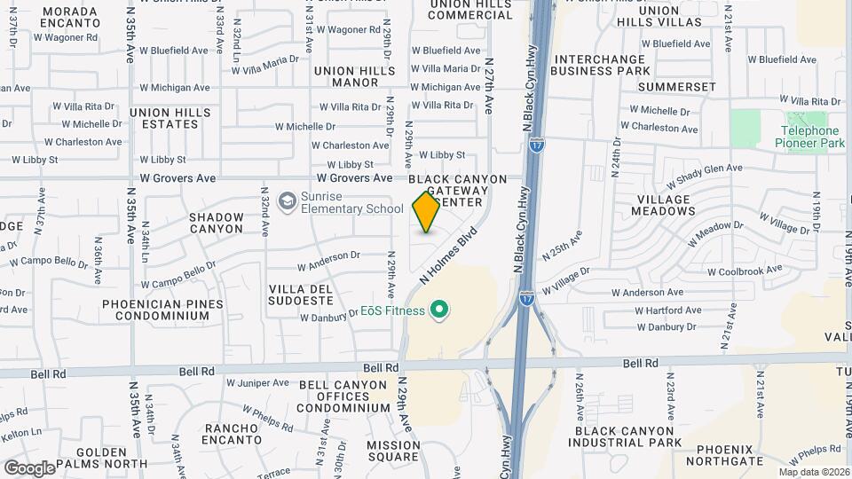 2818 W Campo Bello Dr Map and Location Details