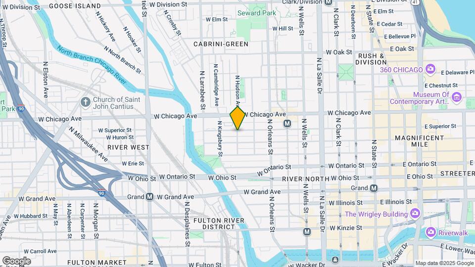 705 N Hudson Ave Map and Location Details