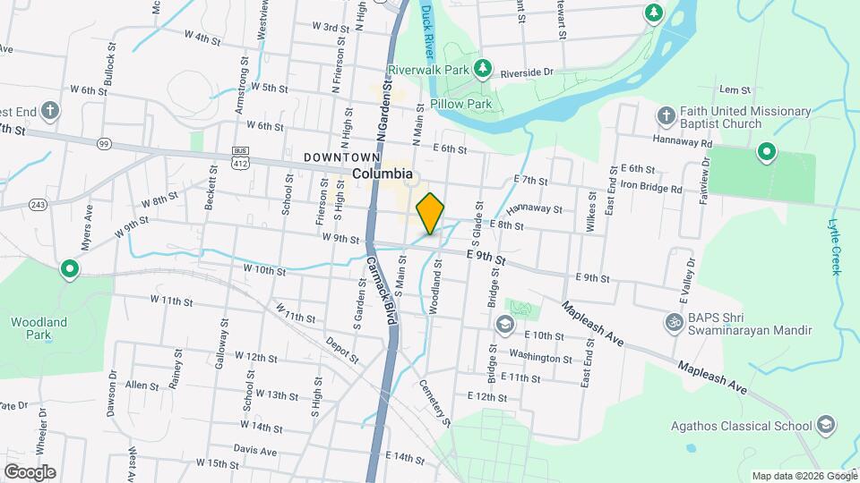 107 E 9th St Mapa y Detalles de la Ubicación