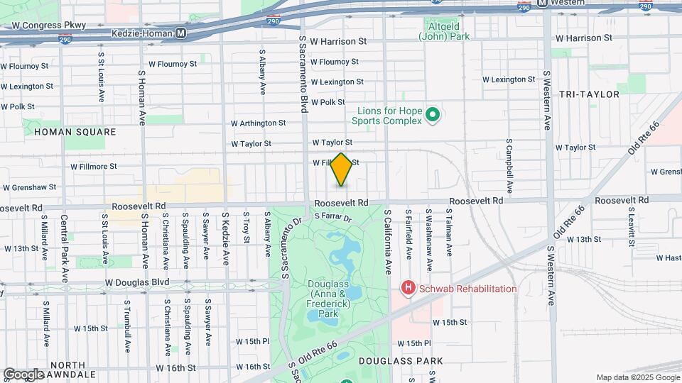 1142 S Francisco Ave Map and Location Details