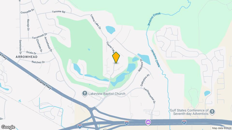 416 Towne Lake Dr Map and Location Details