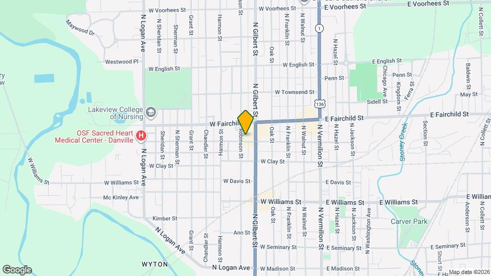 409 W Woodbury St Map and Location Details