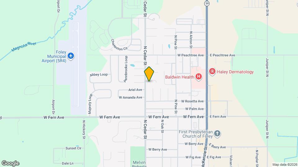 1616 N Cedar St Map and Location Details