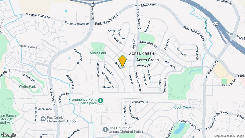 13256 Rigel Dr Map and Location Details