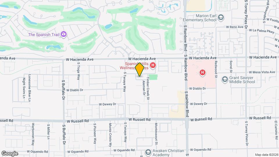 7256 Winding Creek Dr Map and Location Details