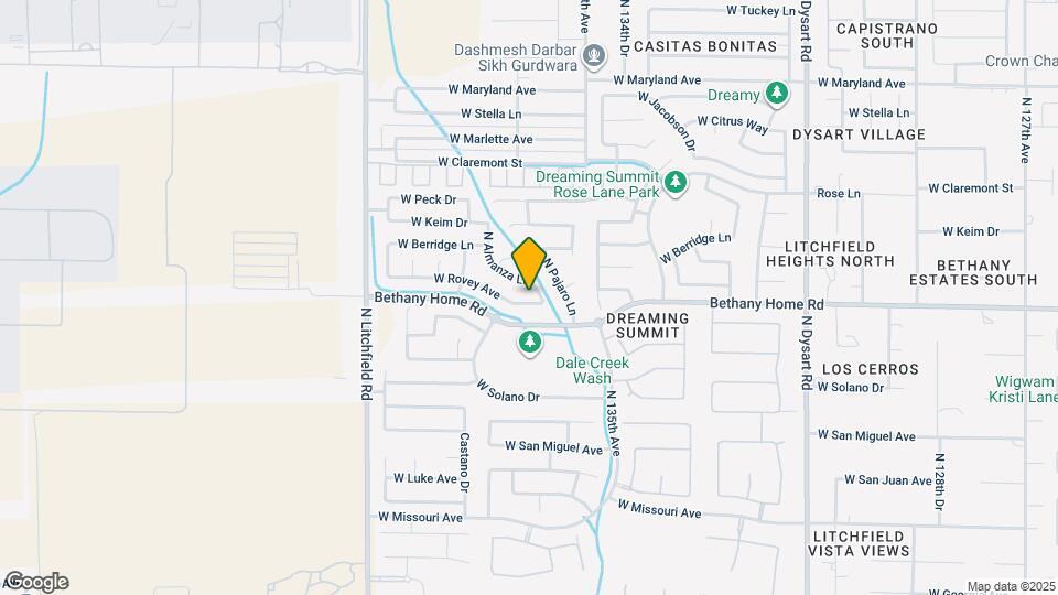 13604 W Rovey Ave Map and Location Details