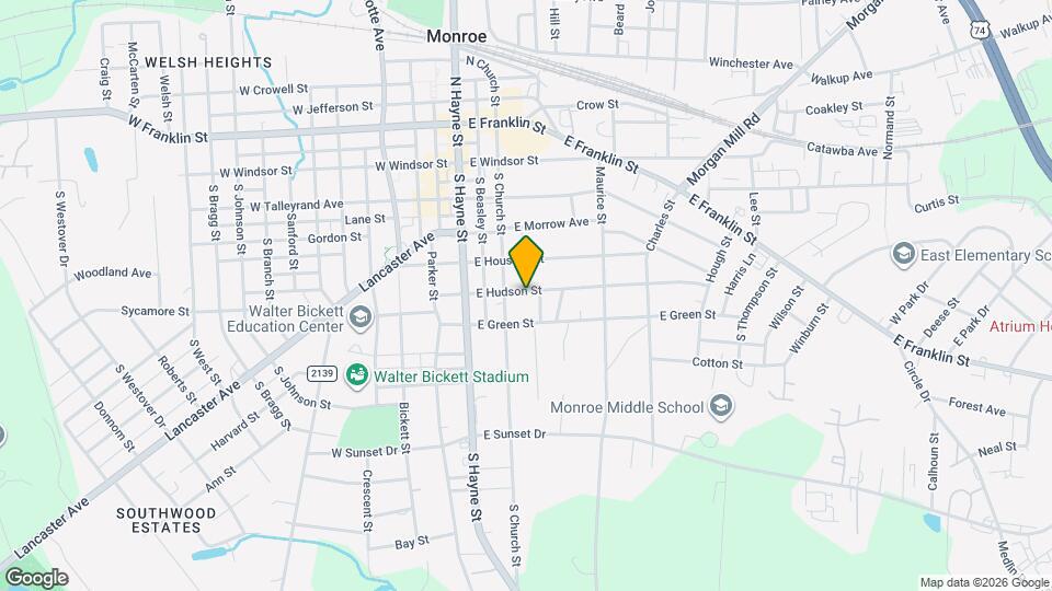 302 E Hudson St Map and Location Details