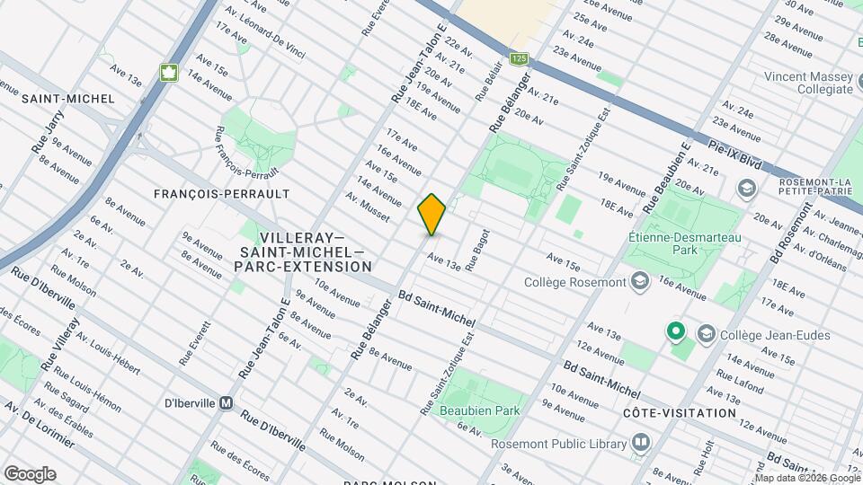 3468 Bélanger Rue Map and Location Details