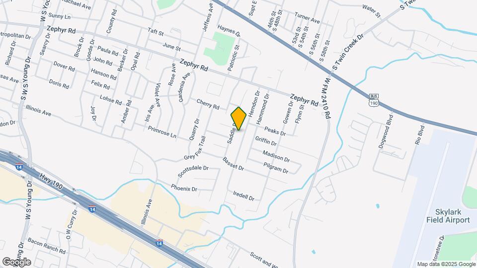 1504 Saddle Dr Map and Location Details