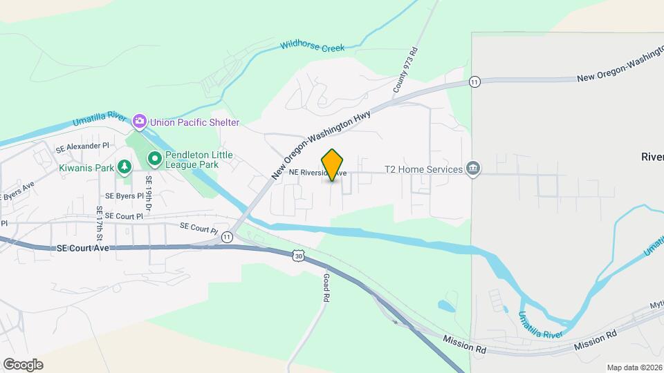 2920 NE Riverside Ave Map and Location Details