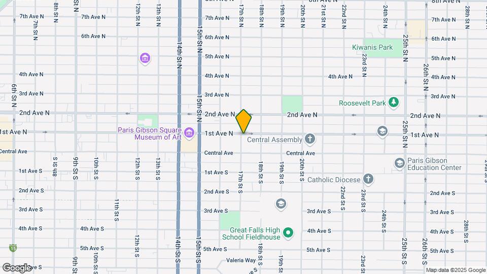 1700 1st Ave N Map and Location Details