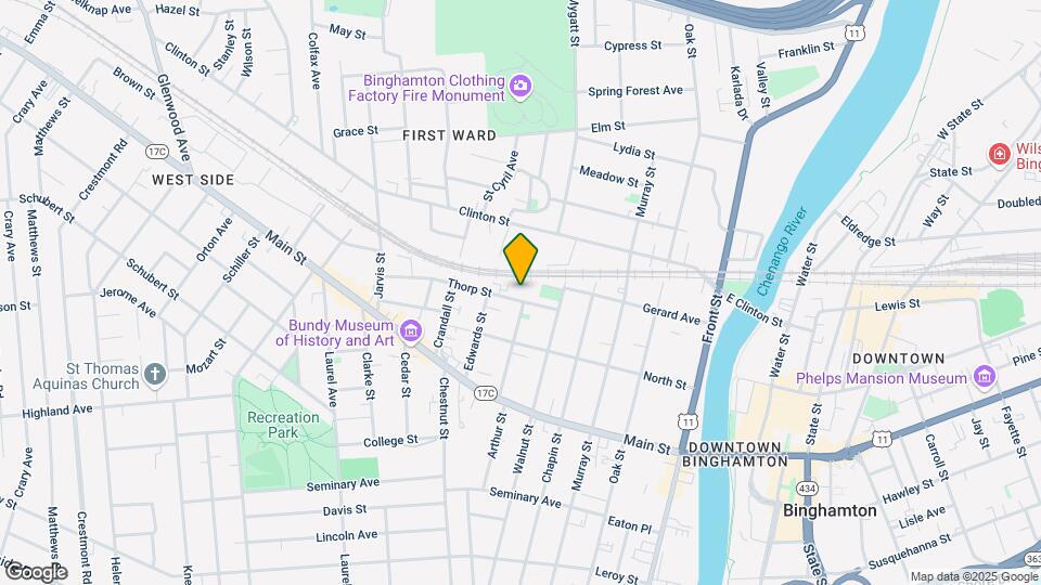 12 Thorp St Map and Location Details