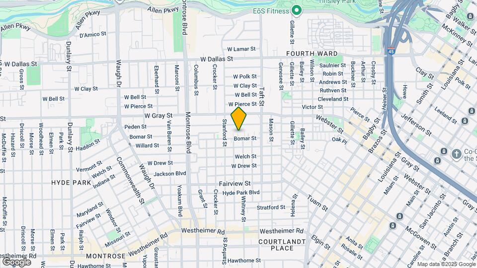 542 Bomar St Map and Location Details