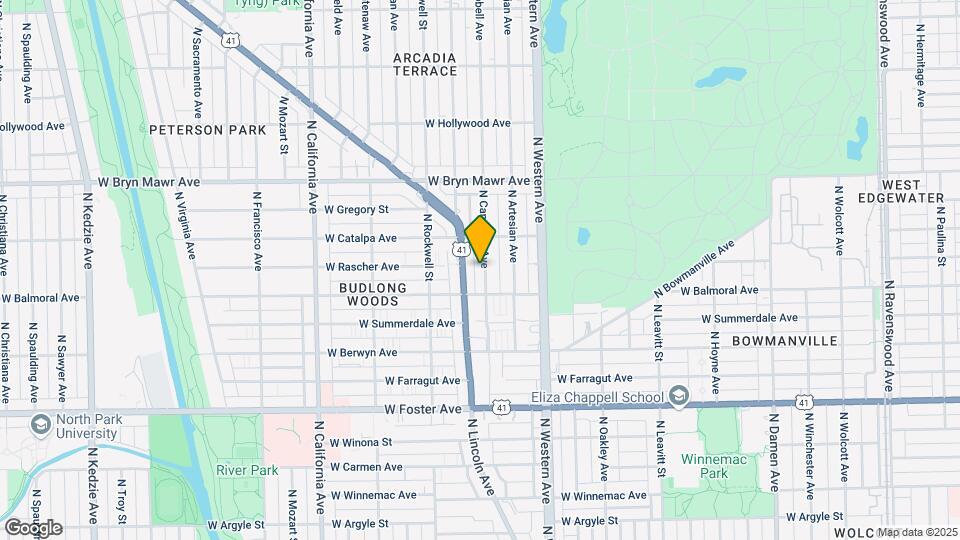 5424 N Campbell Ave, Unit 1S Map and Location Details