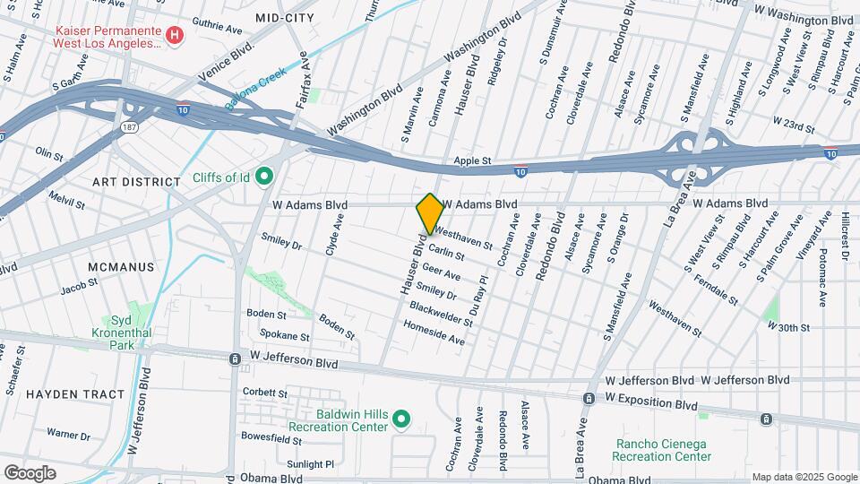 5459 Carlin St Map and Location Details