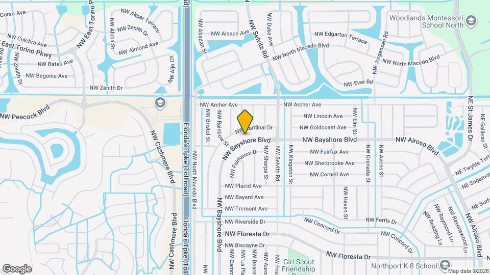 742 NW Bayshore Blvd Mapa y Detalles de la Ubicación