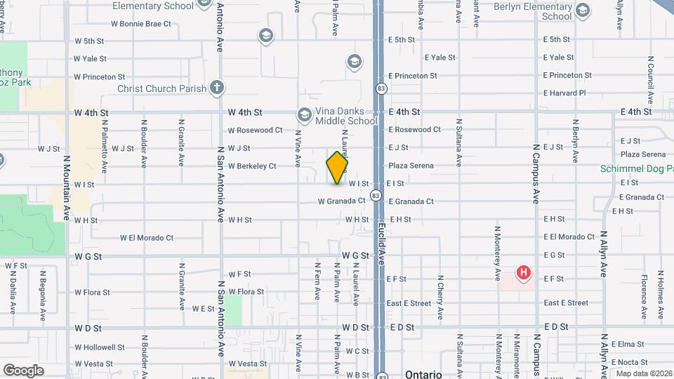 233 W I St, Unit 1 Map and Location Details