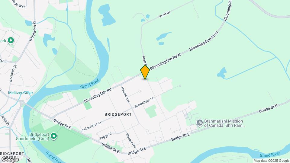 Spacious 1-Bedroom Basement Apartment in a Peaceful Kitchener Neighbourhood Map and Location Details