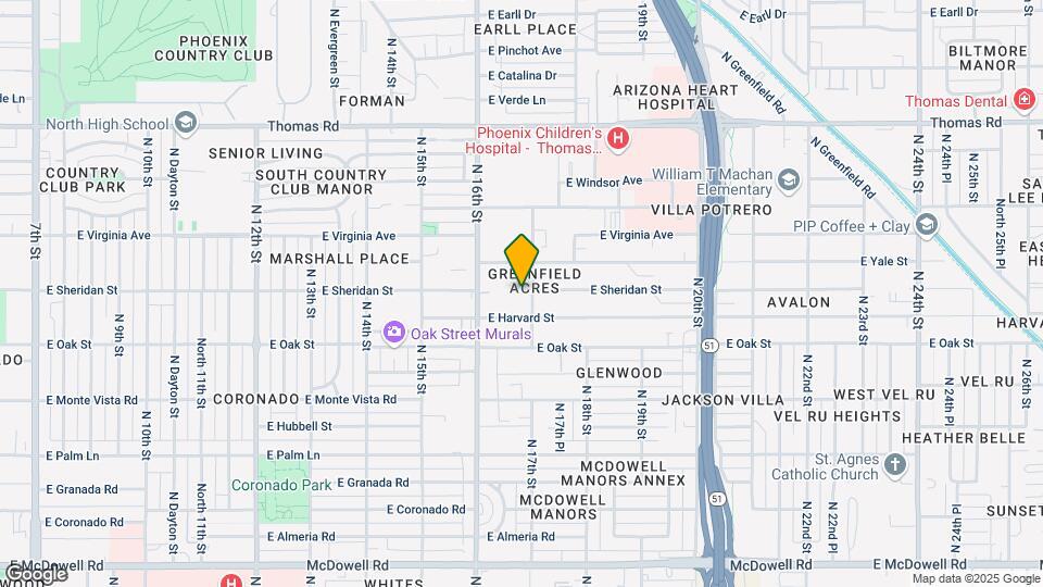 2424 N 17th St, Unit 3 Mapa y Detalles de la Ubicación