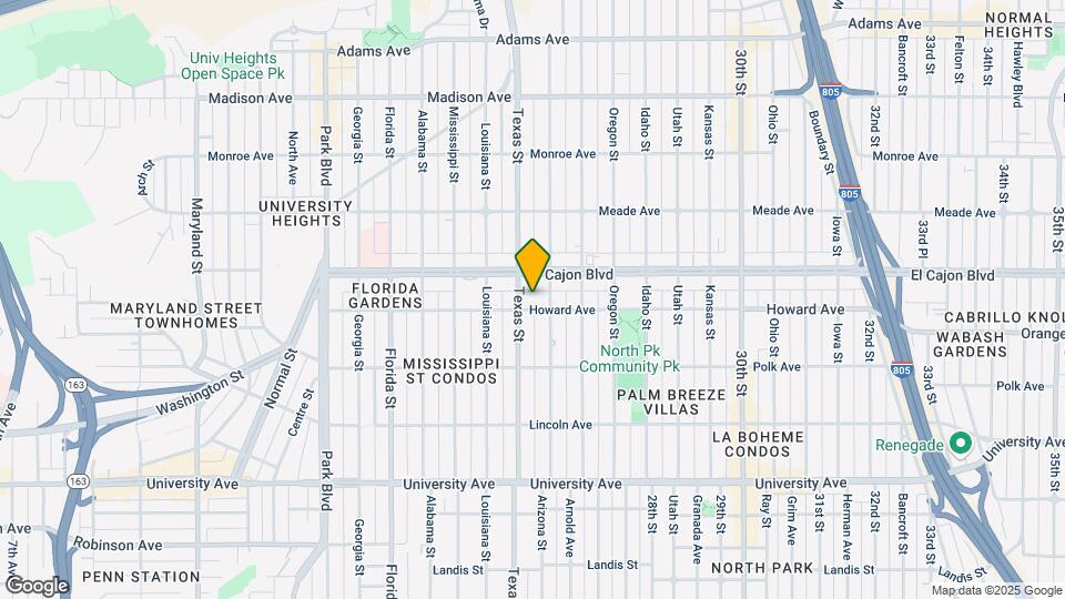 Vida North Park Apartments Map and Location Details