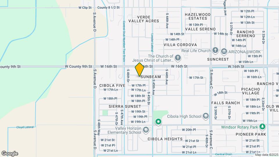 4598 W 17th St Map and Location Details