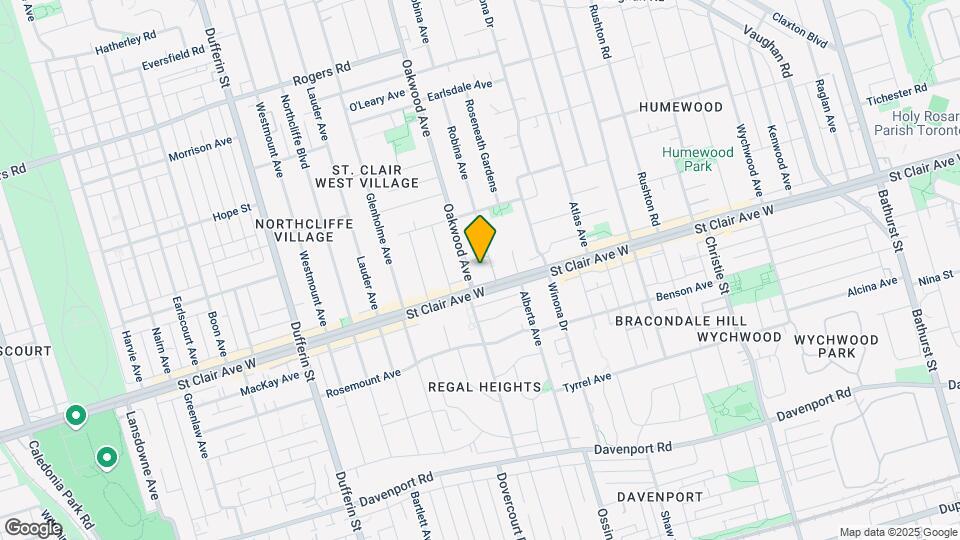 161 Oakwood Ave Map and Location Details