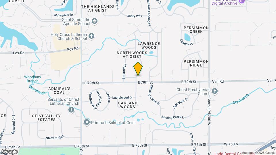 7930 Cherrybark Ct Map and Location Details