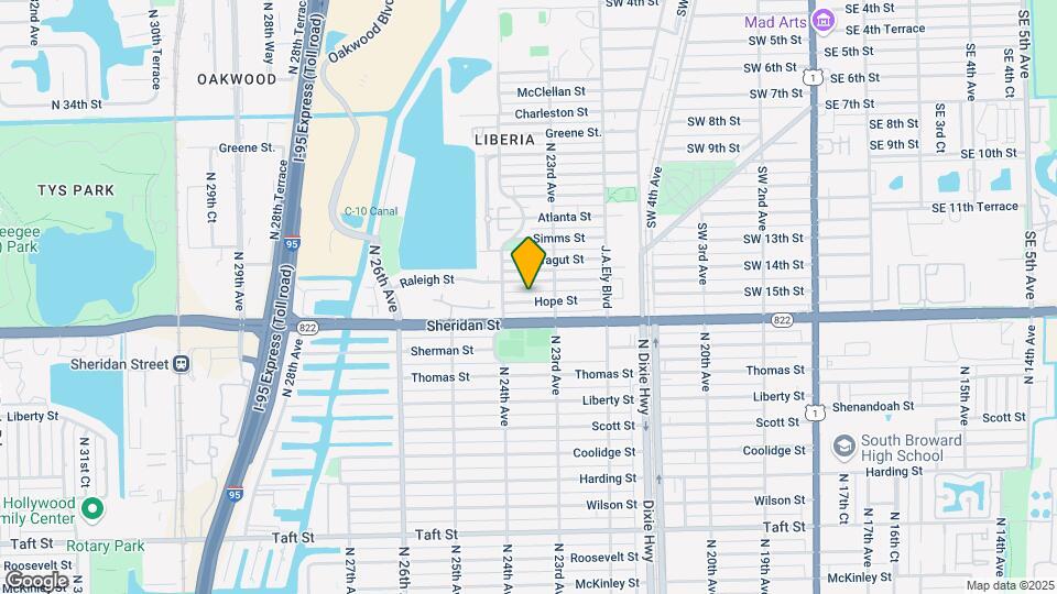 2325 Hope St Map and Location Details
