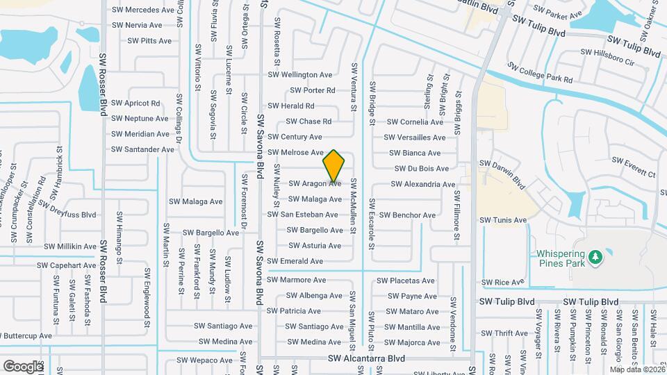 1218 SW Aragon Ave Mapa y Detalles de la Ubicación