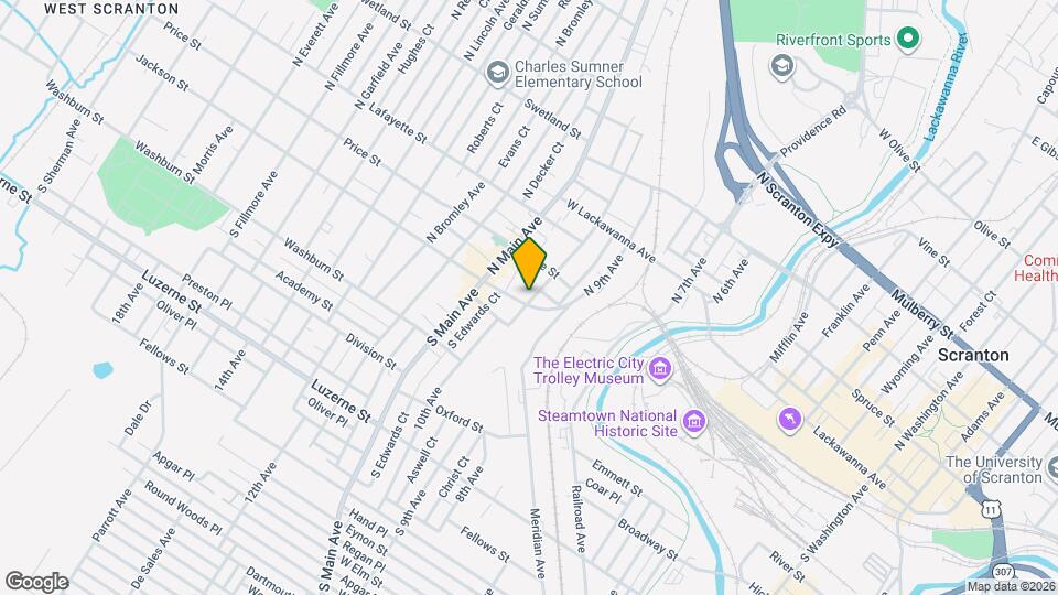 1002 Jackson St Map and Location Details