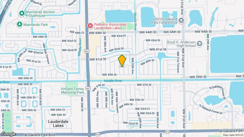 3951 NW 36th Ave Map and Location Details