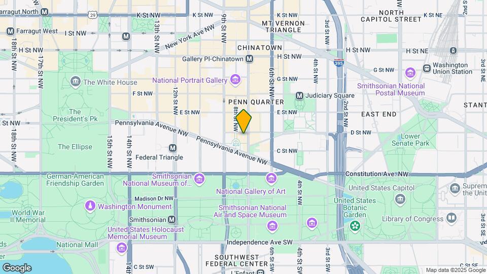 701 Pennsylvania Ave NW-Unit -1208 Map and Location Details