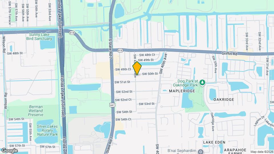 5060 SW 43rd Terrace Map and Location Details