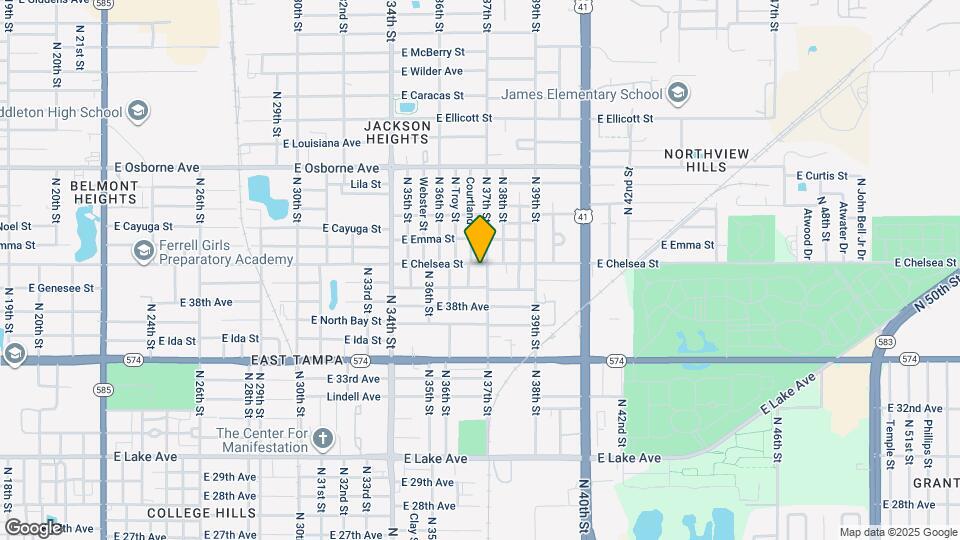 3625 E Chelsea St Map and Location Details