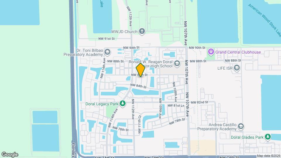 8526 NW 110th Pl Map and Location Details