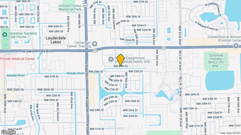 3612 NW 29th Ct Map and Location Details