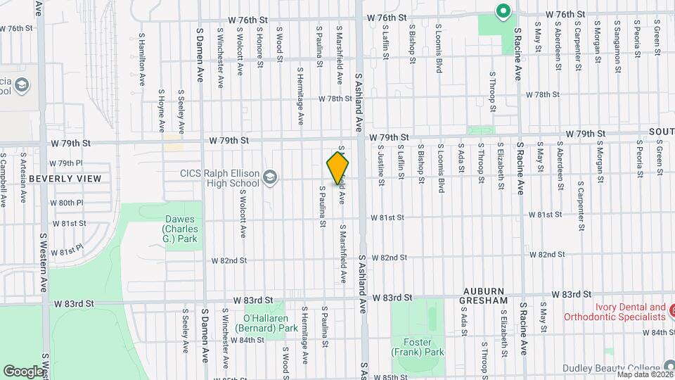 8016 S Marshfield Ave Mapa y Detalles de la Ubicación