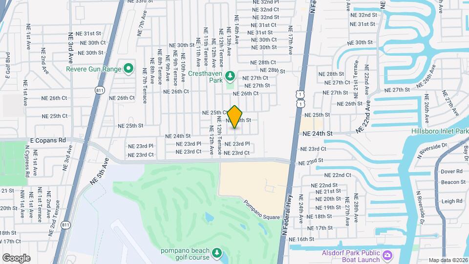 2417 NE 13th Ter Mapa y Detalles de la Ubicación