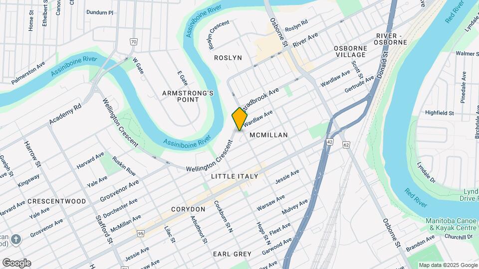 238 Wellington Crescent Map and Location Details